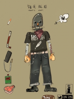 [สั่งจอง]DAMTOYS x COALDOG PES020 1/12 Iron Head Tony – Death Gas Station series Posable figure