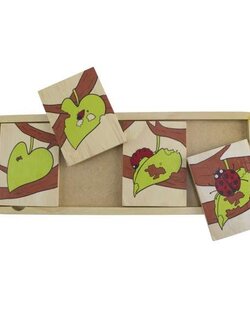 เกมเรียงลำดับวงจรชีวิตแมลงเต่าทอง จำนวน 4 ชิ้น, ของเล่นไม้, ของเล่นเสริมพัฒนาการ, ของเล่นเด็กอนุบาล, สื่อการสอนเด็กอนุบาล