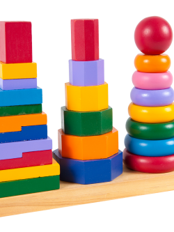 ปิระมิด 3 ทรง , ของเล่นไม้, ของเล่นเสริมพัฒนาการ, ของเล่นเด็กอนุบาล, สื่อการสอนเด็กอนุบาล วัสดุและสี ปลอดภัยต่อเด็ก มีมาตรฐาน มอก. ตามที่ สพฐ. กำหนด