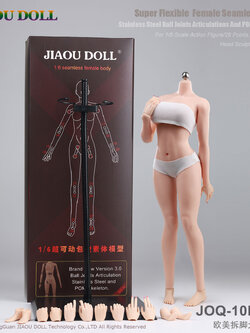[สั่งจอง]JIAOUDOLL 1/6 : Super Flexible Female Seamless Body Detachable Feet Lager Breasts Without Head
