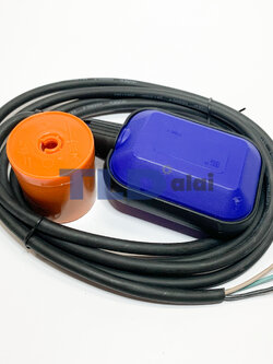 ลูกลอยแทงค์น้ำ ลูกลอยไฟฟ้า ลูกลอยปั๊มน้ำ แบบมีตัวถ่วงปรับระดับน้ำ ชนิดต่อเข้ากับสายไฟ