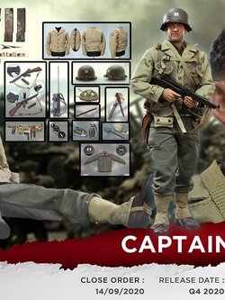 [สั่งจอง]DID A80145 1/6 : WWII US 2nd Ranger Battalion - Captain Miller