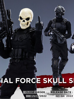 [สั่งจอง]DLZ. Toys 1/12 : Special Force skull Sergeant