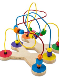 ชุดของเล่นไม้เมซ ส่งเสริมการบังคับมือกับสมอง และทักษะการสังเกตุรูปร่าง Bead Maze Melissa&Doug,รุ่น 2281 ของเล่นเสริมพัฒนาการ, ของเล่น