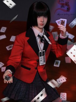 [สั่งจอง]JKTOYS 1/6 : Abyssal Betting Belle Yumeko cosplay (Movable-Eye Hair Implant Head)