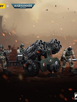 [พร้อมส่ง ] Joytoy 1/18 Astra Militarum Ordnance มี2แบบ