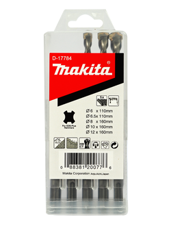 ดอกสว่าน (แท้) (D-17784) ชุดดอกสว่านโรตารี่ เจาะปูน/คอนกรีต - SDS PLUS แบบ 5 ตัว/ชุด (อะไหล่แท้100%)