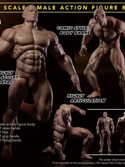 [สั่งจอง]ADAM AD01 1/12 : COMIC STYLE SUPER STRONG MALE ACTION FIGURE