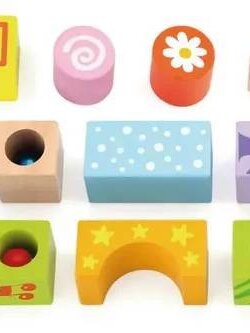 บล็อกไม้สร้างเสียงสดใส ชุดละ 12 ชิ้น ของเล่นไม้, ของเล่นเสริมพัฒนาการ, ของเล่นเด็กอนุบาล, สื่อการสอนเด็กอนุบาล พร้อมส่ง