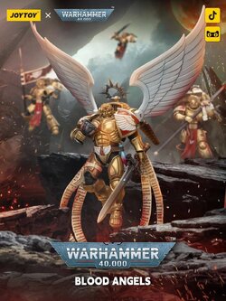 [สั่งจอง] Joy toy 1/18 - JT02519 : Blood Angels The Sanguinor with Encarmine Broadsword