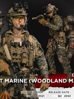 [สั่งจอง]DAMTOYS 78089 1/6 : 31st Marine Expeditionary Unit Force Reconnaissance Platoon (Woodland MARPAT VER)