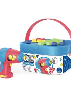 ชุดถังสว่านออกแบบและเจาะแบบพกพา ส่งเสริมการรู้จักทำงาน รู้จักอาชีพ ของเล่นเด็ก ของเล่นเสริมพัฒนาการ, ของเล่น