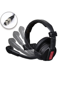 Altair AM-100/2S Single Muff, high-isolation Headset with Rotating microphone boom. 4P XLR