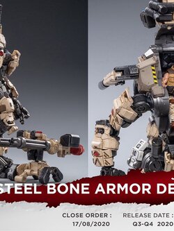 [สั่งจอง]JOYTOY JT0203 1/25 : Steel Bone Armor (Desert version）