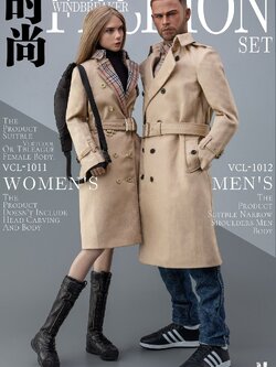 [สั่งจอง] VERYCOOL 1/6 : Fashion Trench Coat Set-Women/Men