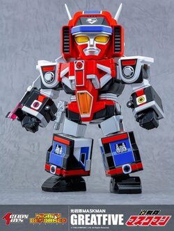 [พร้อมส่ง] Action Toys Mighty Deformed Maskman Greatfive (16CM)