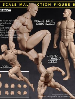 [สั่งจอง]ADAM-AD02 1/12 : COMIC SBRAWNY MALE ACTION FIGURE