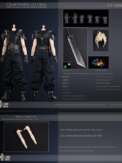 [สั่งจอง]GAMETOYS 1/6 : Cloud First Class Soldier Action Figure