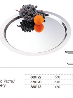 ถาดสแตนเลสทรงกลม มี 3 ขนาด