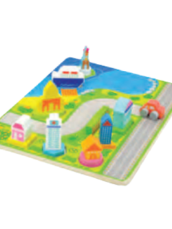 ตัวต่อเมืองเรขาคณิต,ของเล่น,ตัวต่อ,ของเล่นไม้,เรขาคณิต,ของเล่นเสริมทักษะการเรียนรู้, ของเล่นเสริมพัฒนาการเด็กอนุบาล, สื่อการสอนปฐมวัย, พร้อมส่ง