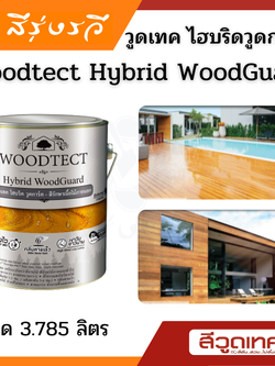 วูดเทค ไฮบริด วูดการ์ด ยูรีเทนไฮบริด Woodtect Hybrid WoodGuard WW-5500 สีใสเงา และ WW-5501 สีใสด้าน