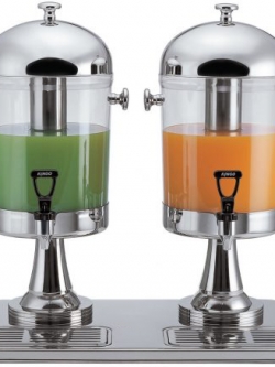 เครื่องจ่ายน้ำผลไม้ ขนาดความจุ 8 ลิตร โถคู่