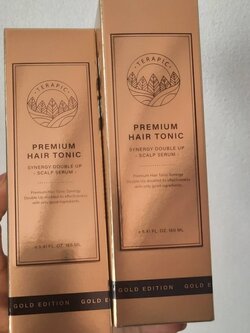 Terapic Premium Hair Tonic Synergy Double Up Scalp Serum 160ml กล่องทอง บำรุงผม