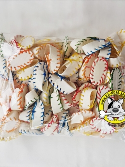 รองเท้า สีขาวเชือกสี ขนาด 3 นิ้ว 1kg