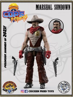 [สั่งจอง] Chicken Fried Toy 1/18 : Dime Novel Legends - MARSHAL SUNDOWN