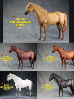 [สั่งจอง]MR.Z MRZ056 1/6 animal model No.56 : Thoroughbreds （all 5 colours） MR.Z 1/6 : Ancient Japanese Harness Set