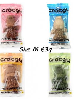 Crocgy ขนมของเล่นขัดฟันรูปจระเข้ ไซส์ใหญ่ 63g 1 ชิ้น