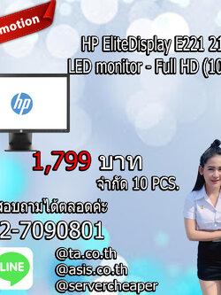 HP EliteDisplay E221 - LED monitor - Full HD