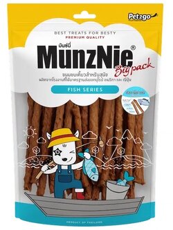Munznie Bigpack ปลานิ่มแท่ง ไม่ผสมแป้ง 350ก.