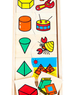 เกมจับคู่ภาพกับรูปทรง , ของเล่นไม้, ของเล่นเสริมพัฒนาการ, ของเล่นเด็กอนุบาล, สื่อการสอนเด็กอนุบาล