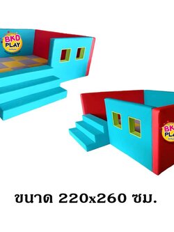 ห้องบอลมีหน้าต่างพร้อมบันได, บ่อบอลเด็ก, คอกกั้นเด็ก ,เบาะหนังนุ่มนิ่ม softplay, indoor playground kidszone สวนสนุกในร่ม รับสั่งทำ บ่อบอล ห้องบอล ตามขนาด