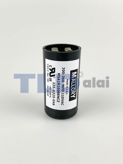 คาปาซิเตอร์สตาร์ท 300-360uf 110v ใช้กับ ปั๊มน้ำบาดาล, ปั๊มซัมเมอร์ส(ซัมเมิส), Franklin , คาปาซิเตอร์, START CAPACITOR ยี่ห้อ Mallory