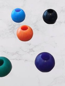 ลูกปัดพลาสติก 2 เซนติเมตร รู 1 เซนติเมตร ลูกปัดเด็ก ราคาต่อ 1 เม็ด ขั้นต่ำ 20เม็ด เสริมพัฒนาการ พร้อมส่ง