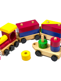 บล็อกไม้รถไฟ ของเล่น, ของเล่นเด็ก, จิ๊กซอว์, ตัวต่อ, รถไฟของเล่น,บล็อก,เรขาคณิต (ใหญ่) , ของเล่นไม้, ของเล่นเสริมพัฒนาการ, ของเล่น, สื่อการสอน