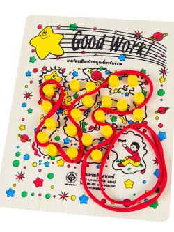 เกมร้อยเชือกปักหมุด เที่ยวจักรวาล, ของเล่นเสริมพัฒนาการ, ของเล่นเด็กอนุบาล, สื่อการสอนเด็กอนุบาล