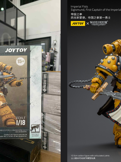 [พร้อมส่ง] Joy toy 1/18 : Imperial Fists [Reissue] - JT9237 : Sigismund, First Captain of the Imperial Fists"