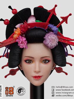 [สั่งจอง] i8 TOYS I8-C002 A/B/C/D 1/6 OiranIchiya clothing set