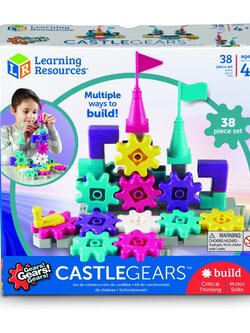 ชุดตัวต่อเฟืองเกียร์ปราสาท 38 ชิ้น ตัวต่อ,รูปทรง , ส่งเสริมการเรียนรู้ ,ของเล่นเสริมพัฒนาการ,ของเล่น , สื่อการสอน ,เสริมจินตนาการ