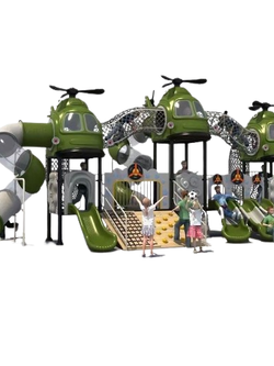 เครื่องเล่นสนามกลางแจ้ง-ในร่ม,ชุดสนุกเฮลิคอปเตอร์ลายพราง กระดานลื่น, ของเล่น,ครุภัณฑ์สนามเด็กเล่น, สพฐ,โครงการโรงเรียนประชารัฐ playground,สไลเดอร์,ของเล่นเสริมพัฒนาการ,เครื่องเล่นสนาม, สนามเด็กเล่น