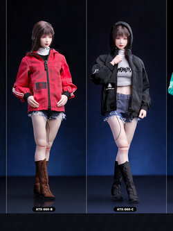 [สั่งจอง] ACPLAY 1/6 : Female Fashion Jacket and Denim shorts set