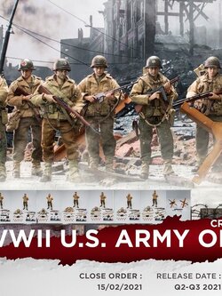 [สั่งจอง] Crazy Figure LTY001 1/12 : WWII U.S. Army On D-Day Deluxe Edition