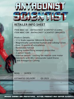 [สั่งจอง] Ramen Toy 1/12 : 80s Commanders - ANTAGONIST SCIENTIST