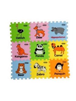 ชุดอีวีเอปูพื้นเสริมพัฒนาการลายสัตว์น่ารัก 10 แผ่น แผ่นโฟมปูพื้นกันกระแทก EVA , โฟมกันกระแทก, จิ๊กซอ ,แผ่นรองคลาน,โฟมปูพื้น,จิ๊กซอว์ปูพื้น, พร้อมส่ง ราคาโรงงาน