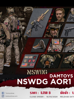 [สั่งจอง] DAMTOYS 78065 1/6 NSWDG NAVAL SPECIAL WARFARE DEVELOPMENT GROUP AOR1 VER