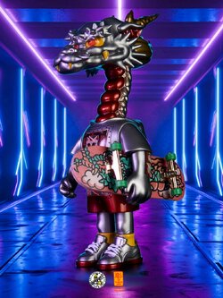 [สั่งจอง]OFFART X Horiren : Like A Dragon Meow Type Mecha Toy Taste Exclusive Edition