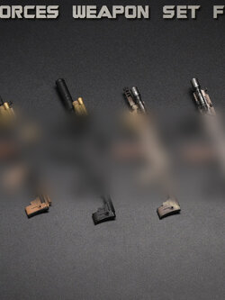 [สั่งจอง] Easy&Simple 06045 1/6 : Special Forces Weapon Set F